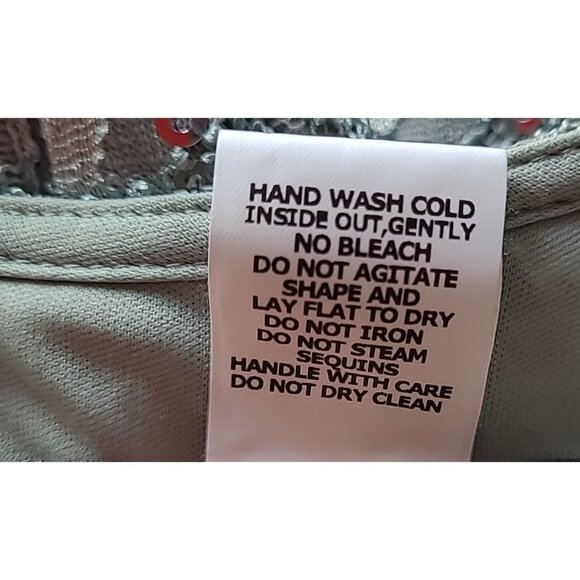 Women’s Alex Evenings 2-piece Maxi Dress Set XL Green Lace Sequins Jacket - Picture 15 of 16